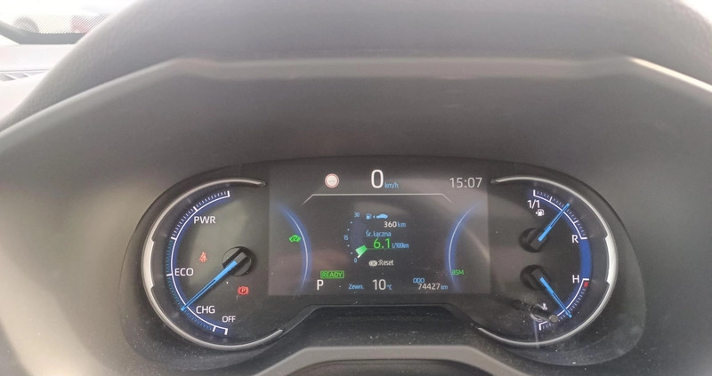 Toyota RAV4 cena 159900 przebieg: 74444, rok produkcji 2020 z Zaklików małe 352